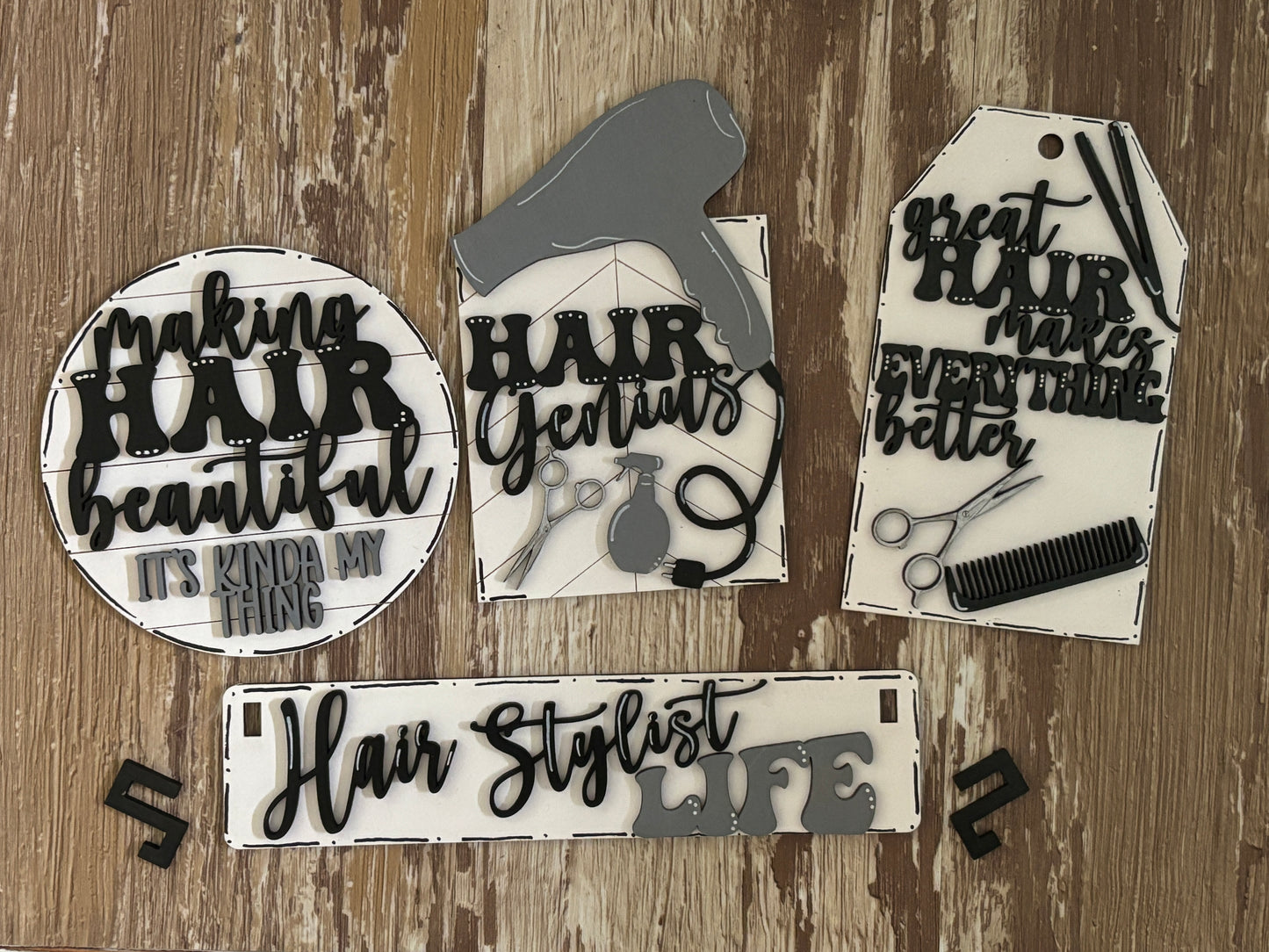 Hair stylist wagon/shelf interchangeable set