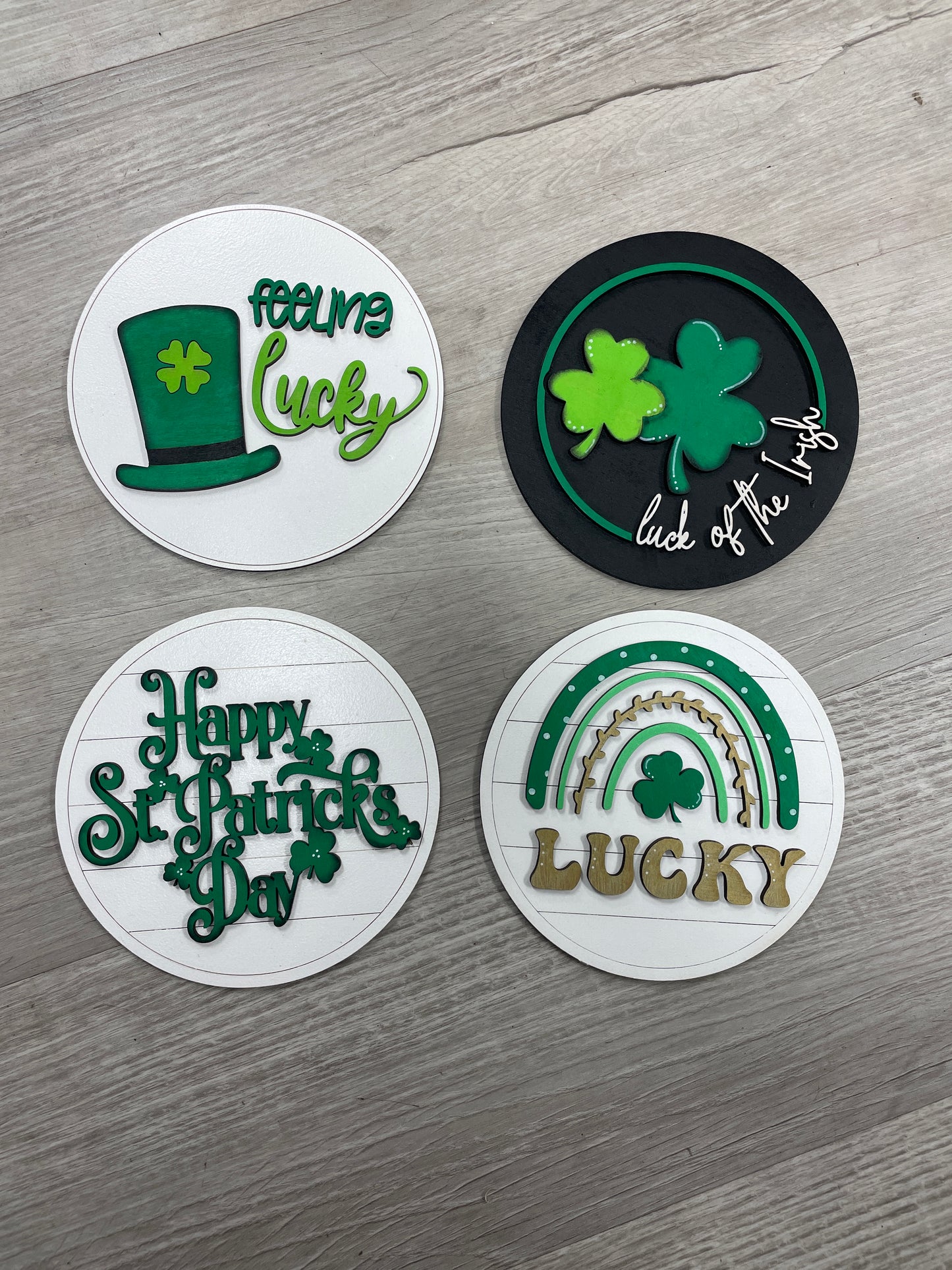 St. Patrick’s Day Round interchangeable inserts