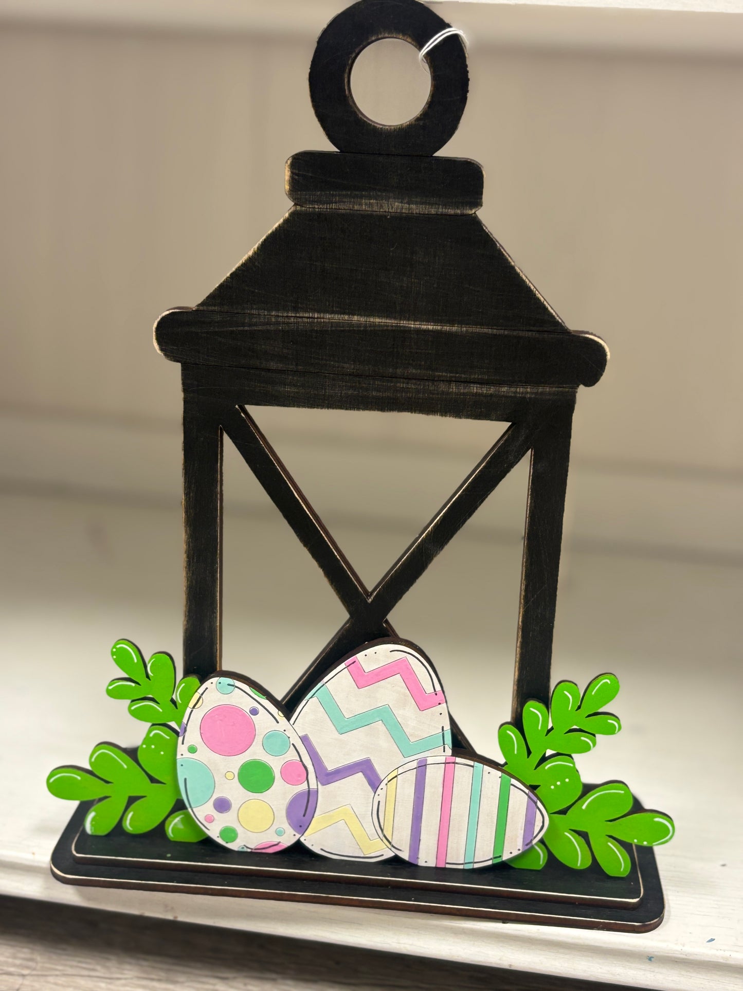 Lantern with candle (battery operated) with interchangeable inserts