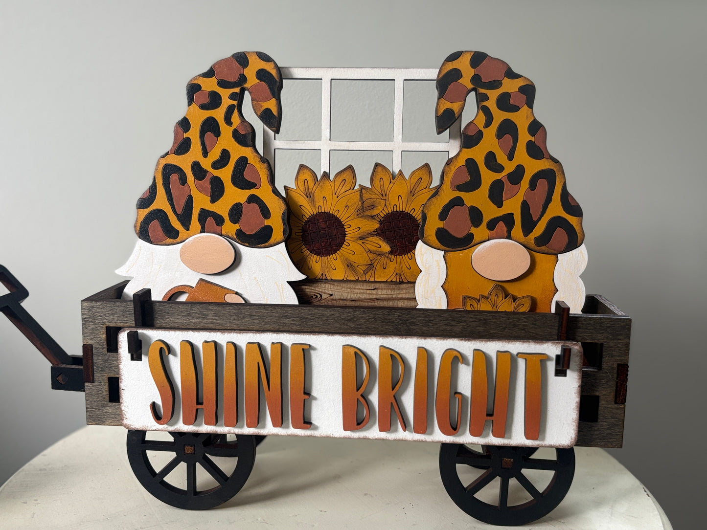 Shine Bright Gnome wagon/shelf interchangeable set