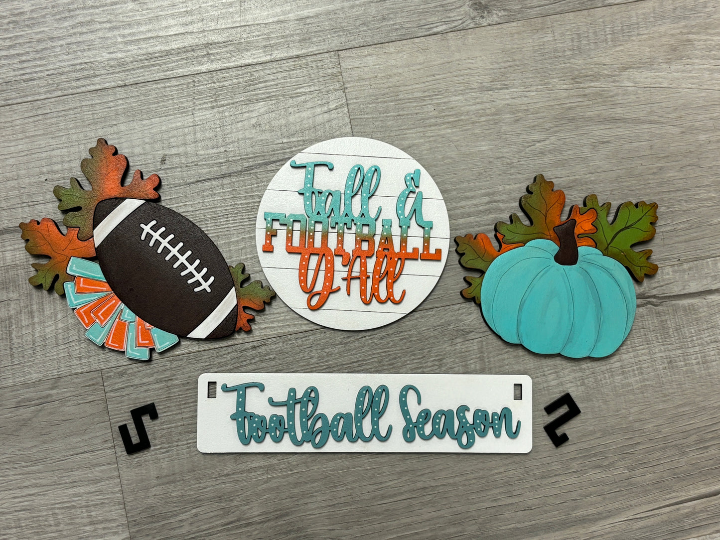 Football season wagon/shelf interchangeable set