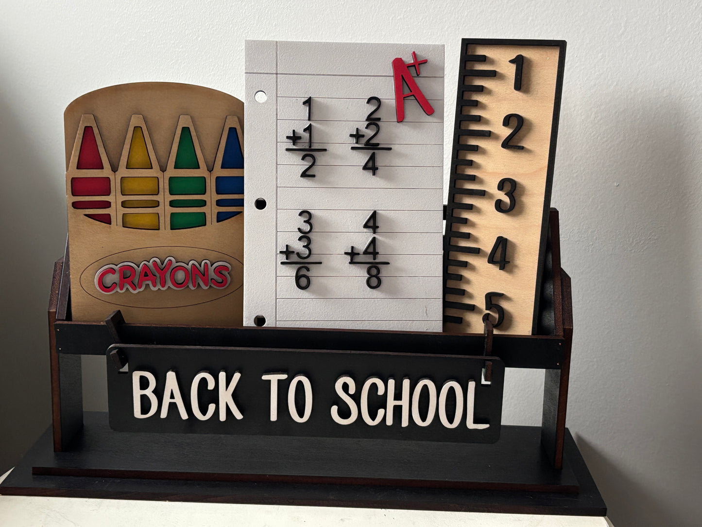 Back to School interchangeable set for wagon/shelf