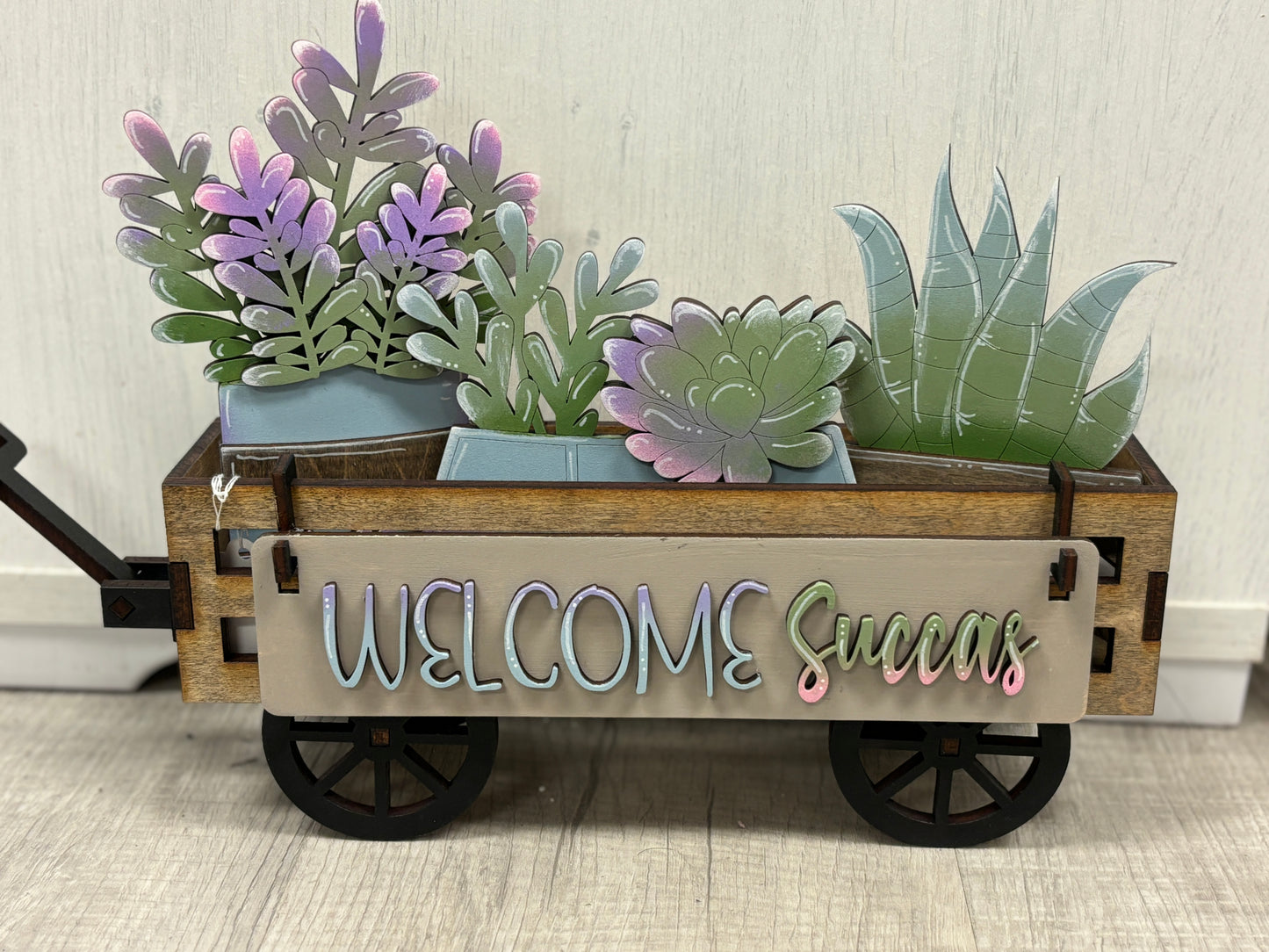 Succulent wagon/shelf interchangeable set