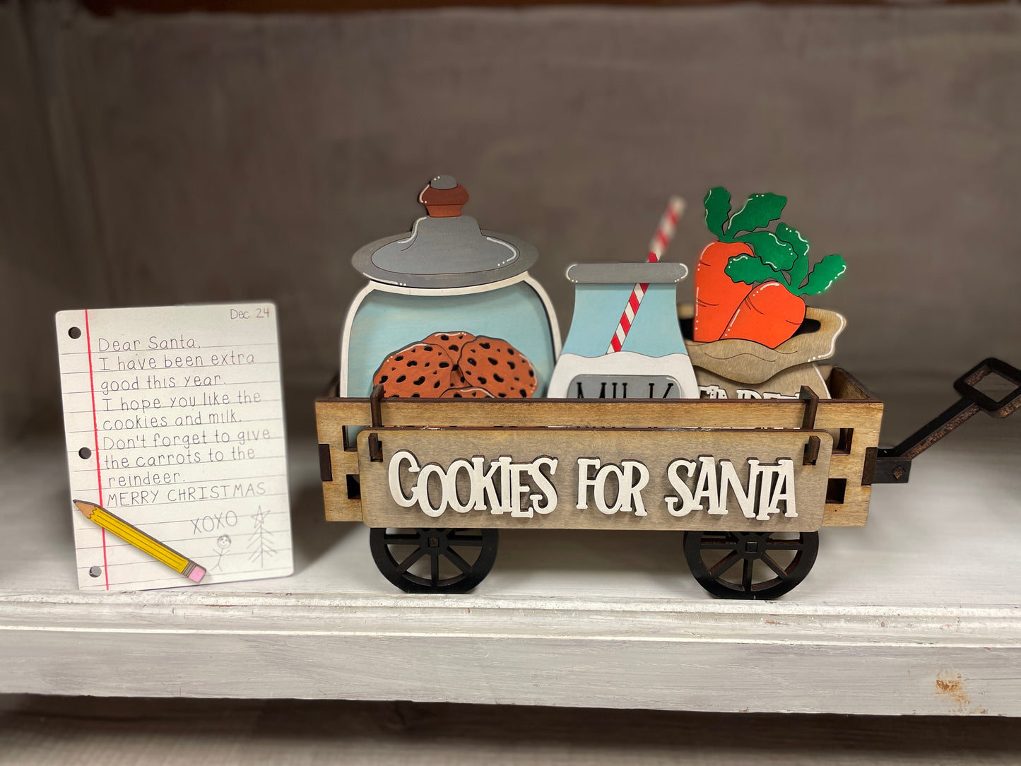 Cookies for Santa interchangeable wagon/shelf insert set