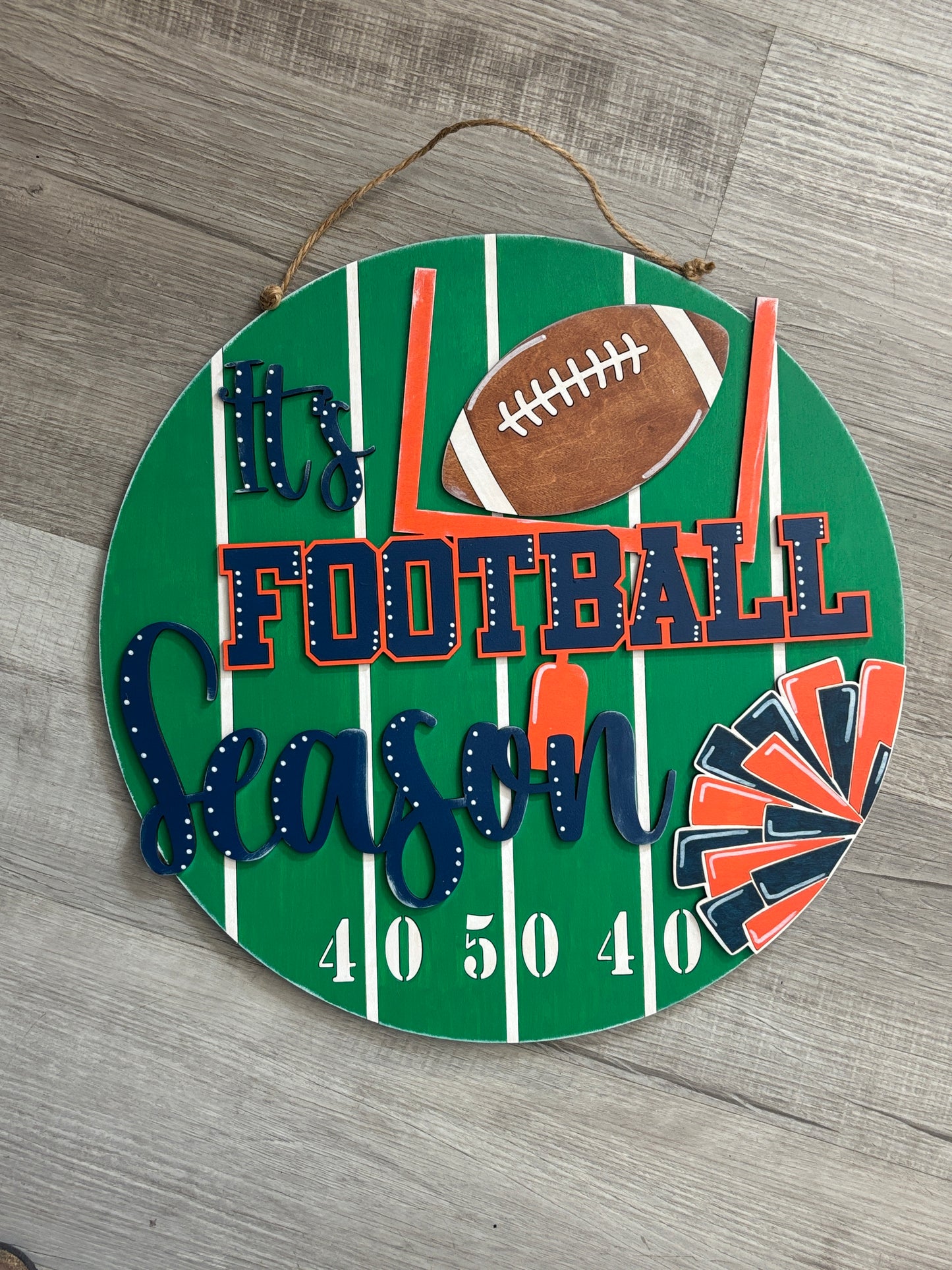 Football season door hanger