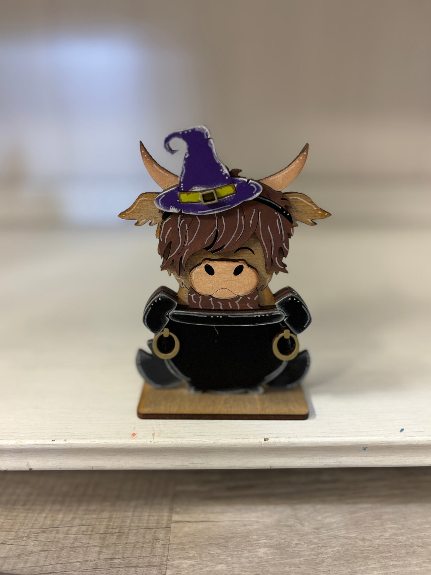 Mini standing highland cows- Halloween