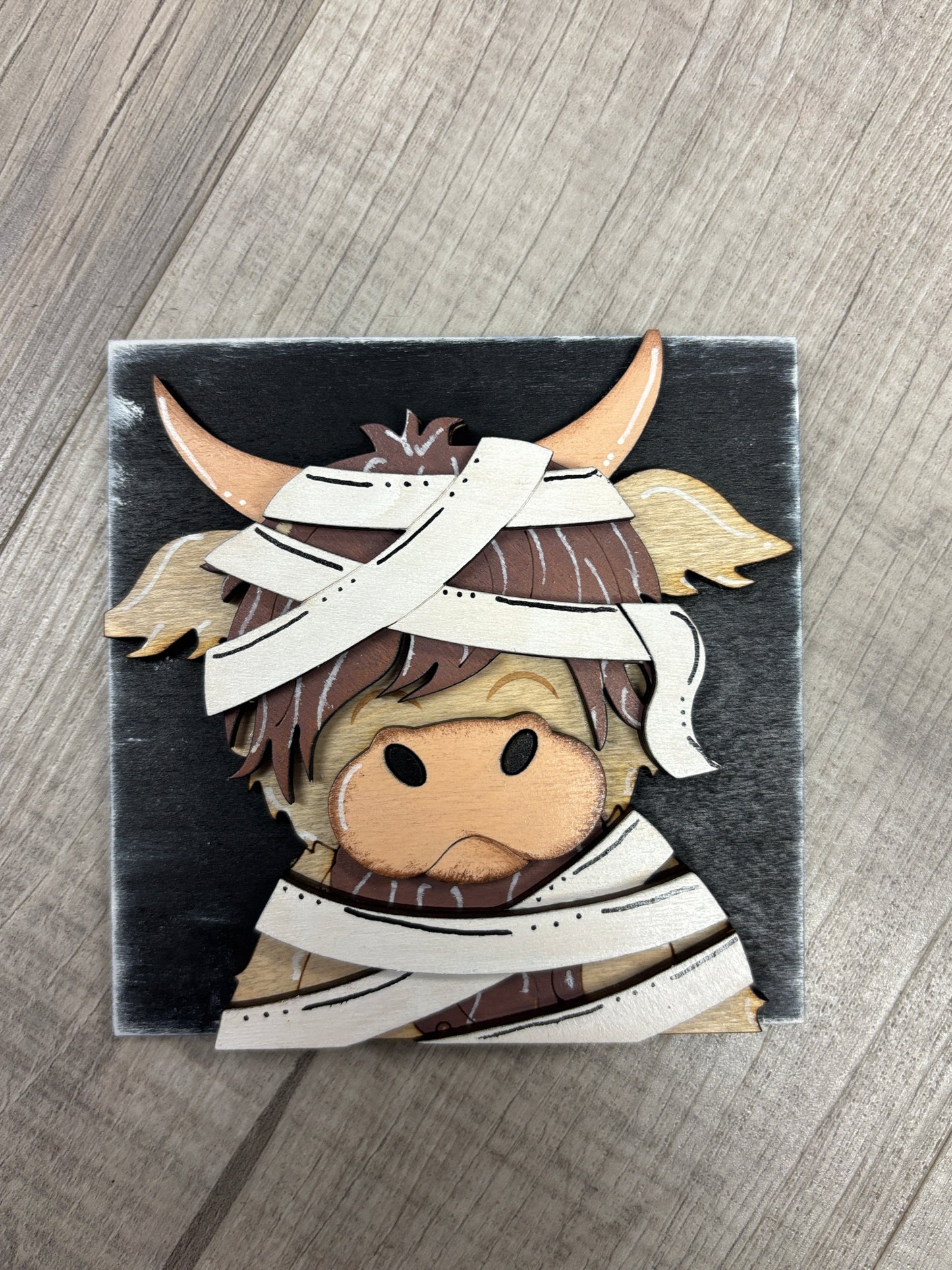 halloween - highland cow square inserts