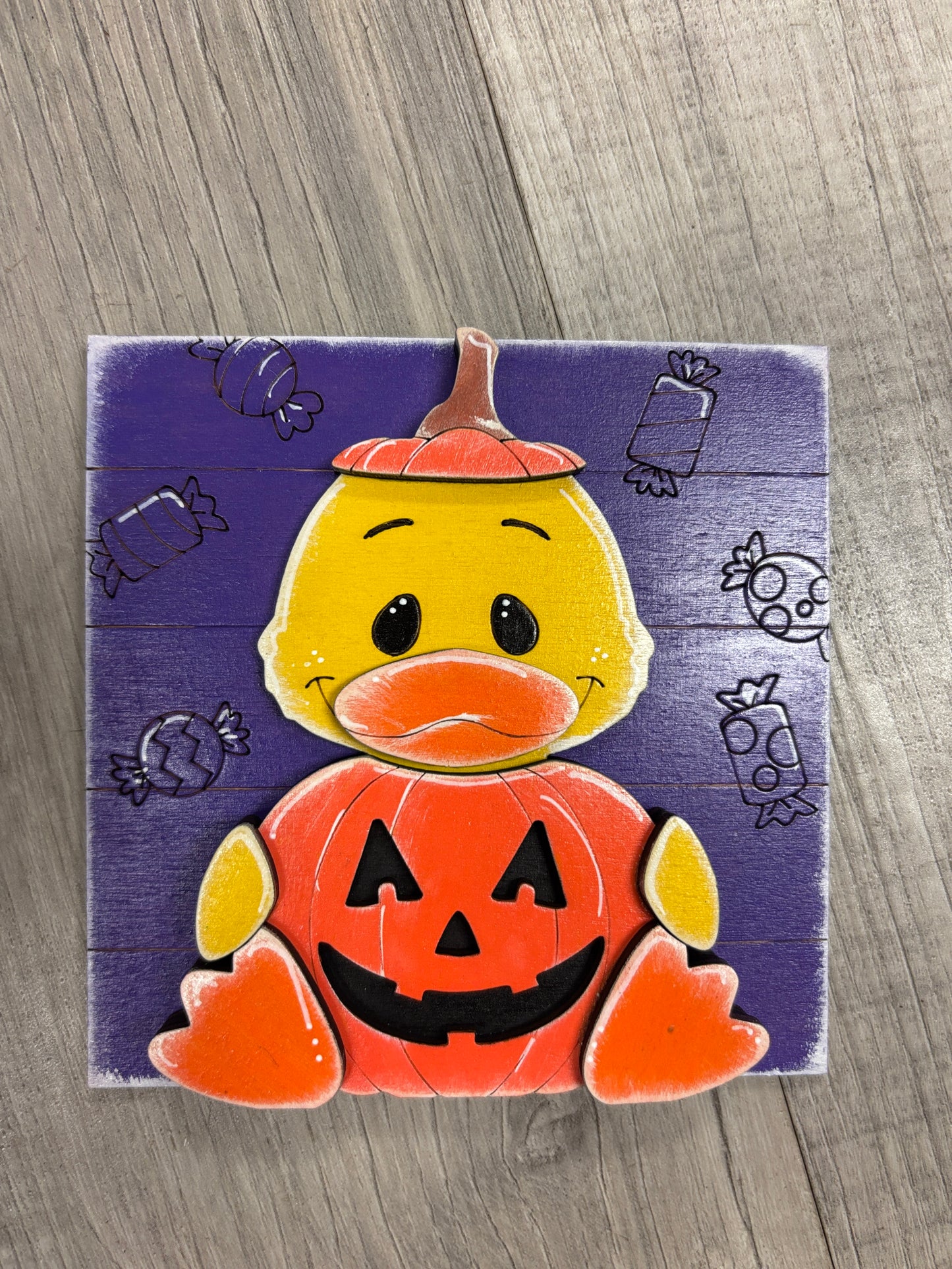 Duck Halloween interchangeable square inserts