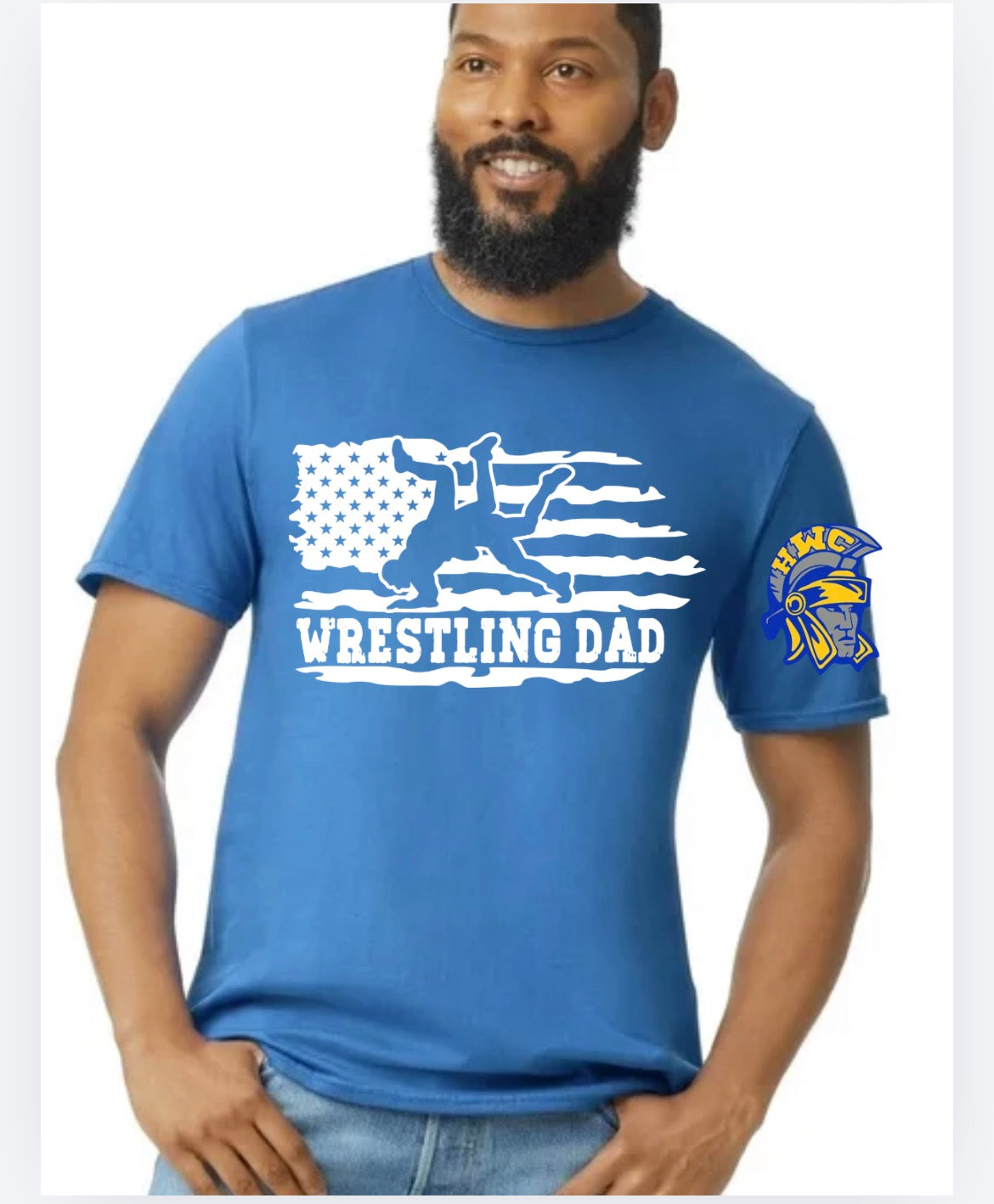 Wresting dad tee