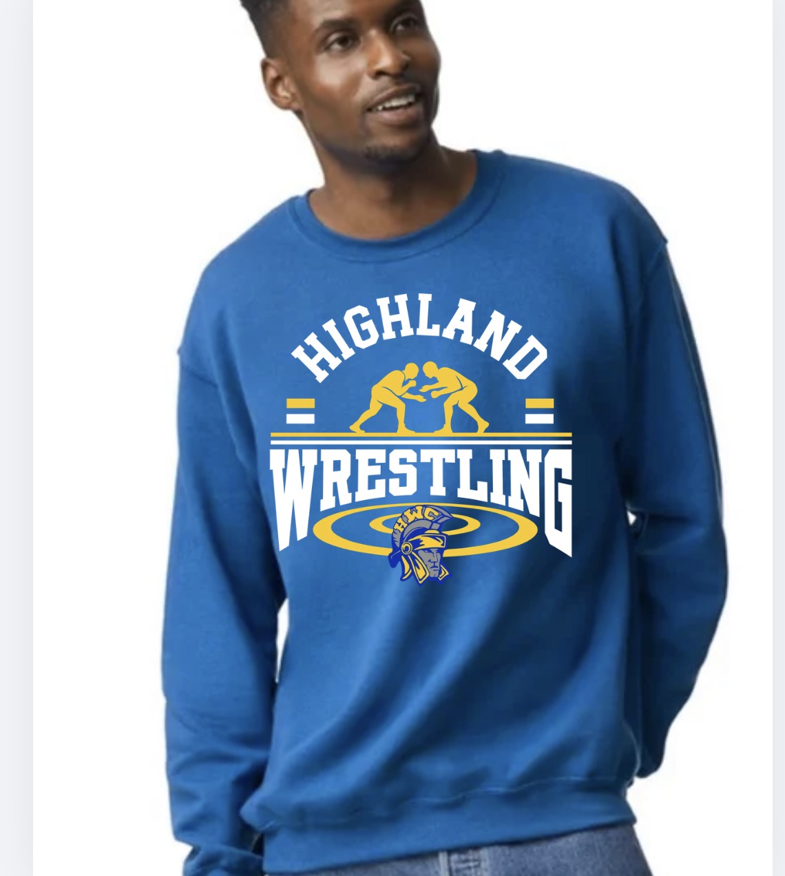 Highland wrestling club crew unisex
