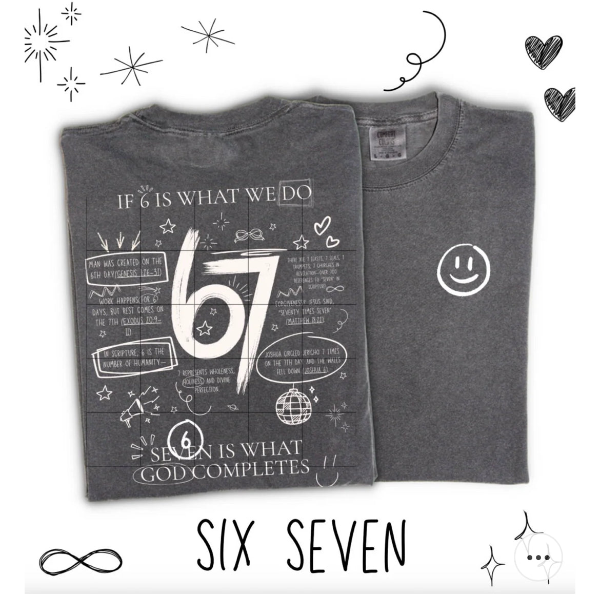 67 comfort color tee