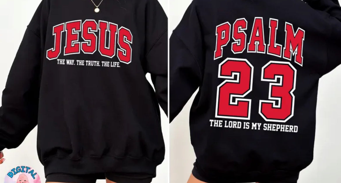 Psalm 23 crew sweatshirt