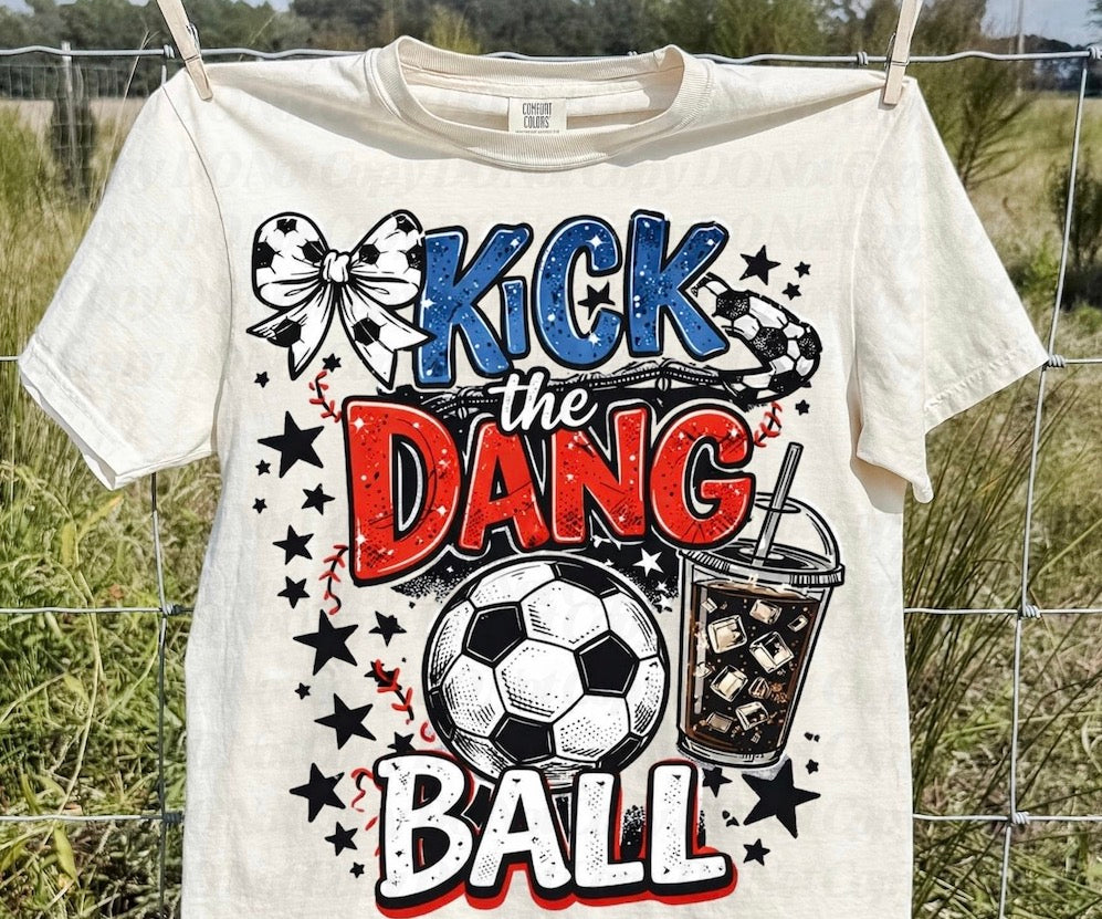 Kick the Dang ball tee