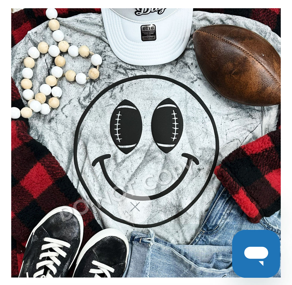 Footbal puff print tee
