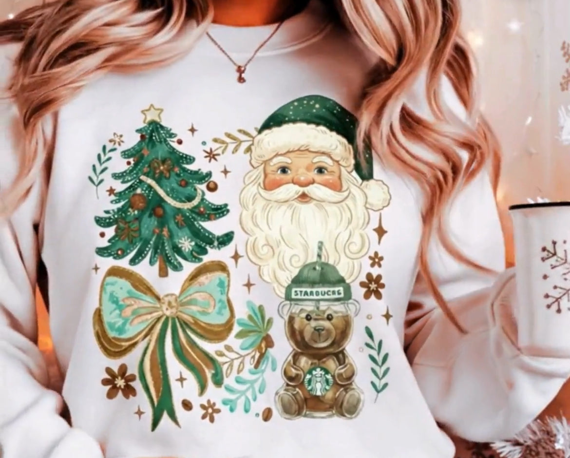 Starbucks bear crew sweatshirt