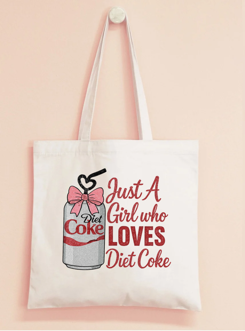Just a girl who loves Diet Coke tote bag