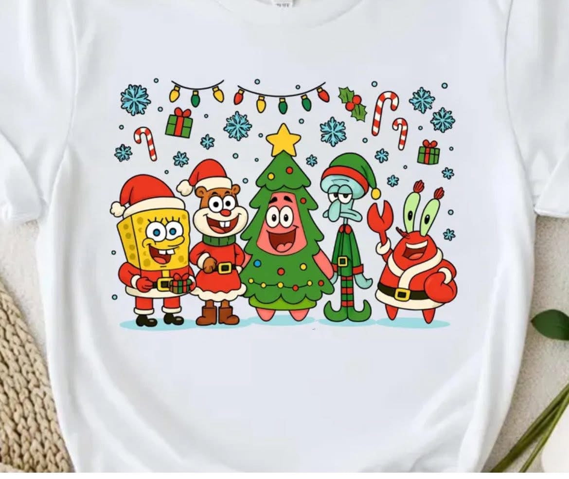 SpongeBob Christmas tee