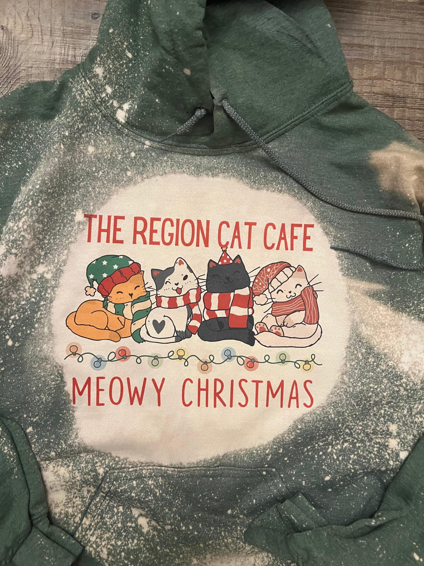 Meowy Christmas hoodie