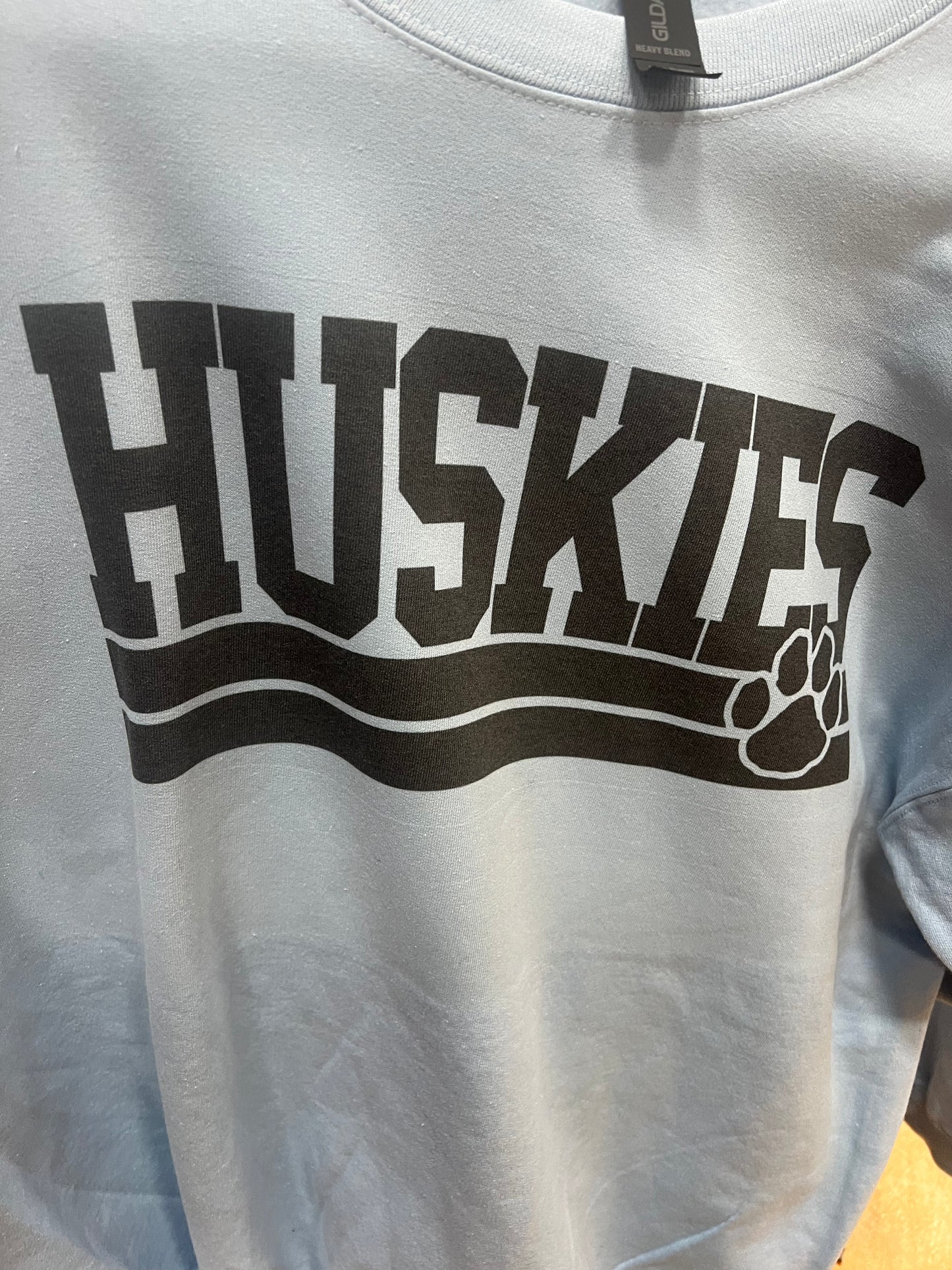 Huskie vintage light blue crew