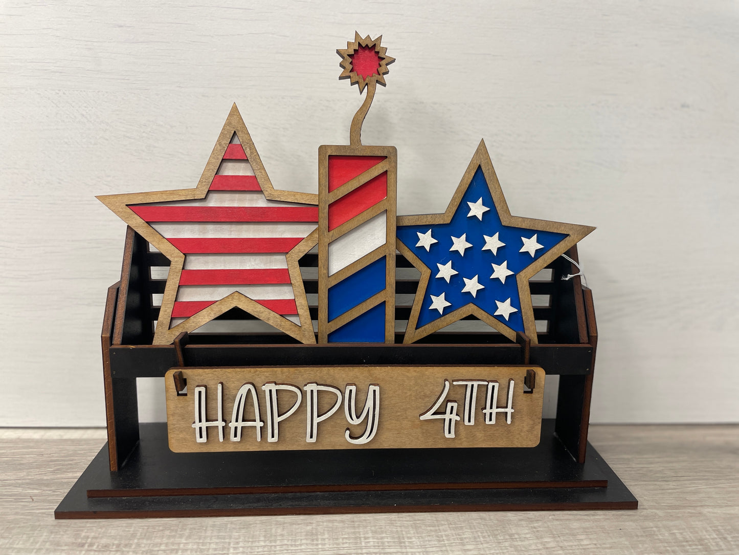 Happy 4th interchangeable wagon/shelf set