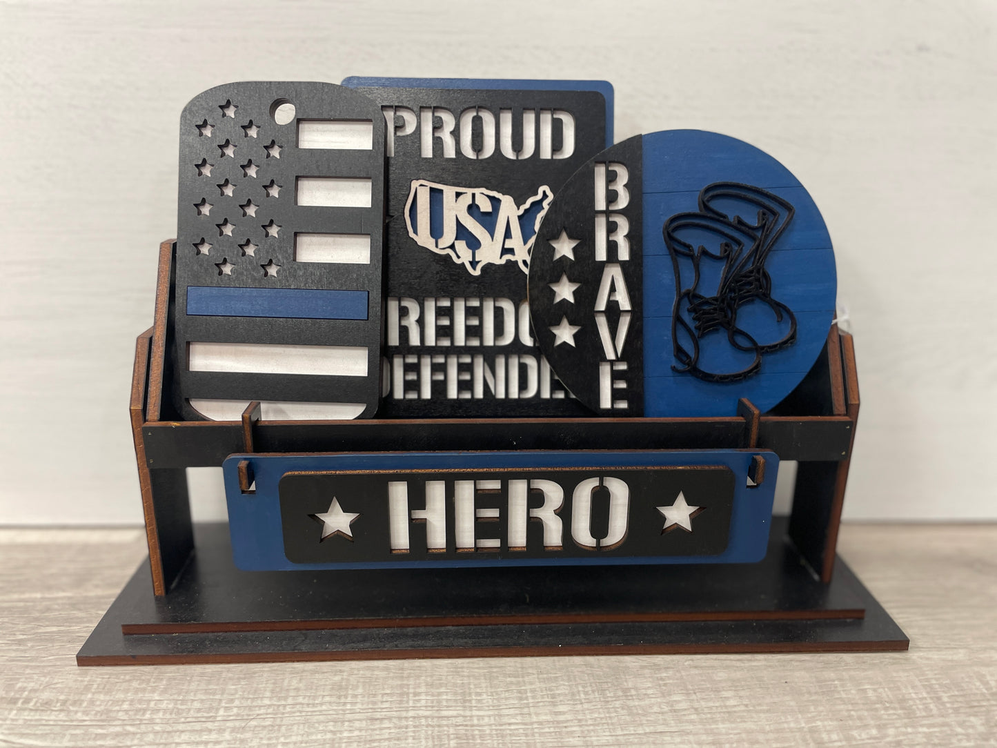 Our hero- soldier wagon/shelf set