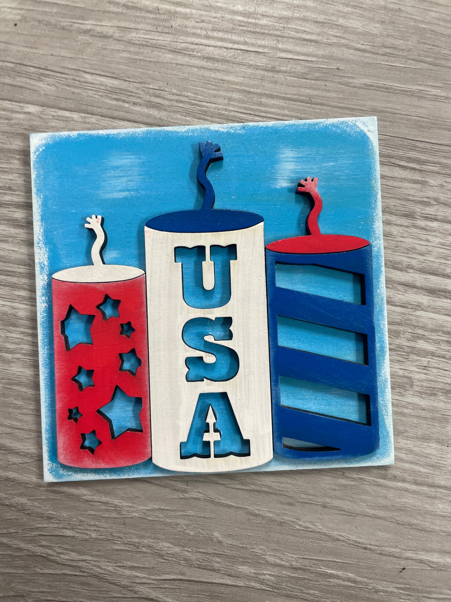 July 4th interchangeable square inserts
