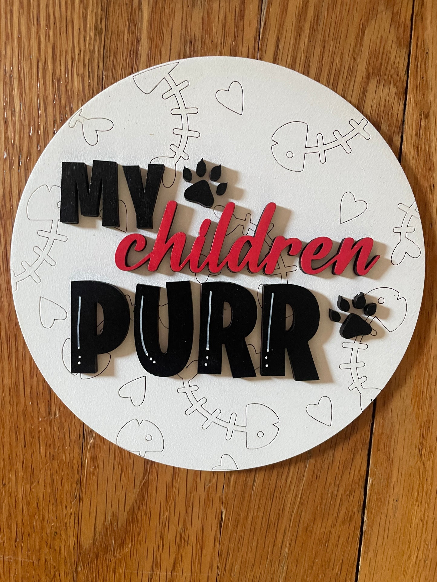 Pet themed round interchangeable inserts