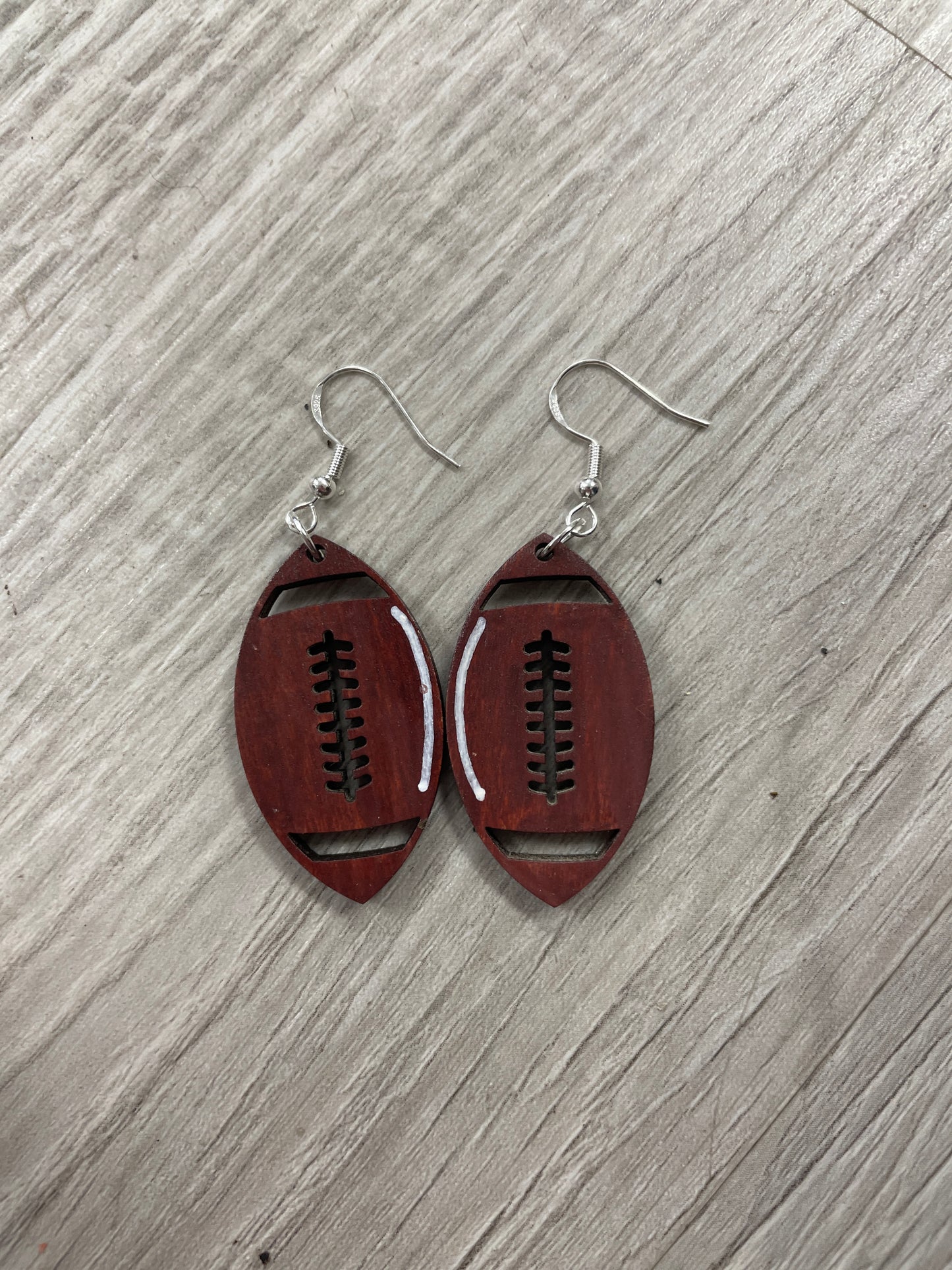 Football earrings