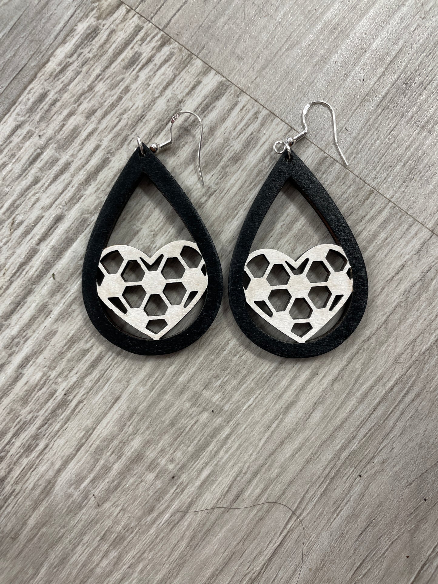 Soccer earrings