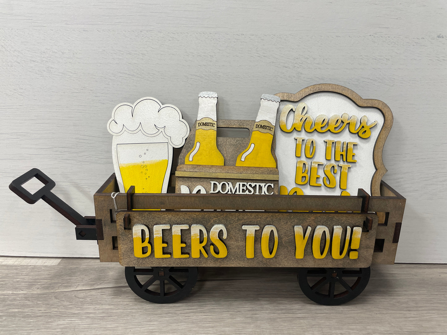 Cheers to you (beer) wagon/shelf interchangeable set