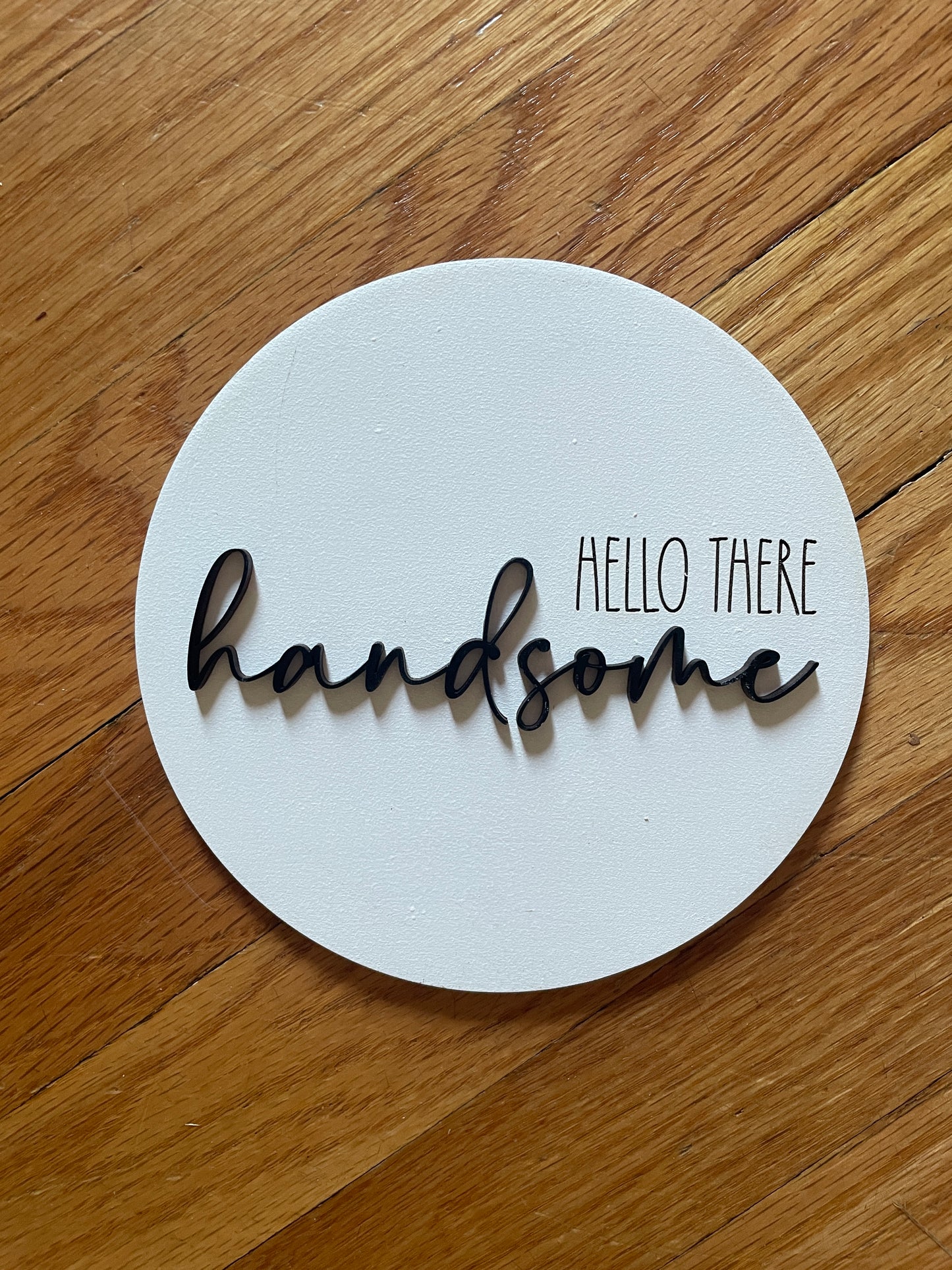 Bathroom themed round interchangeable inserts