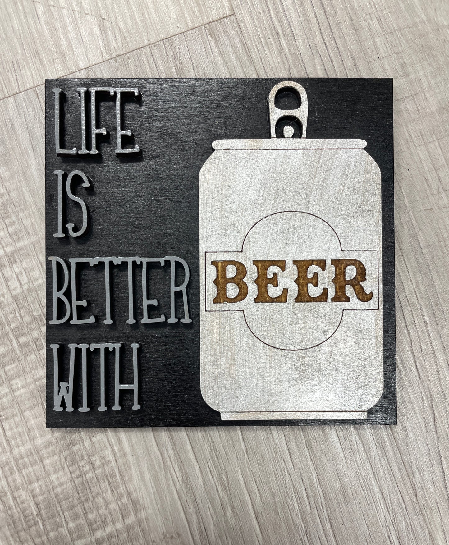 Beer interchangeable square inserts