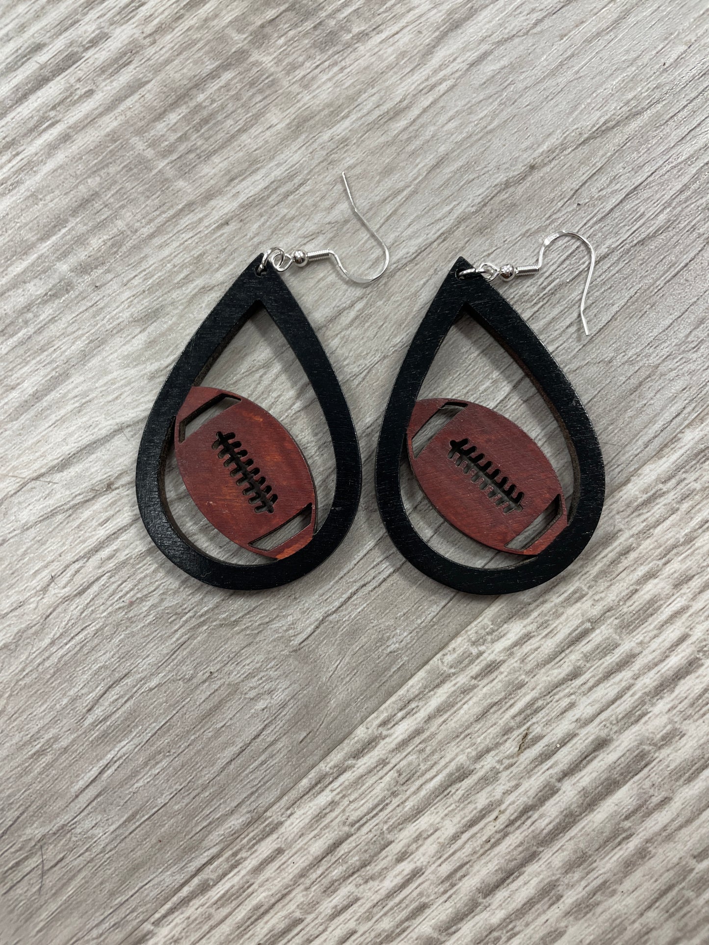 Football earrings