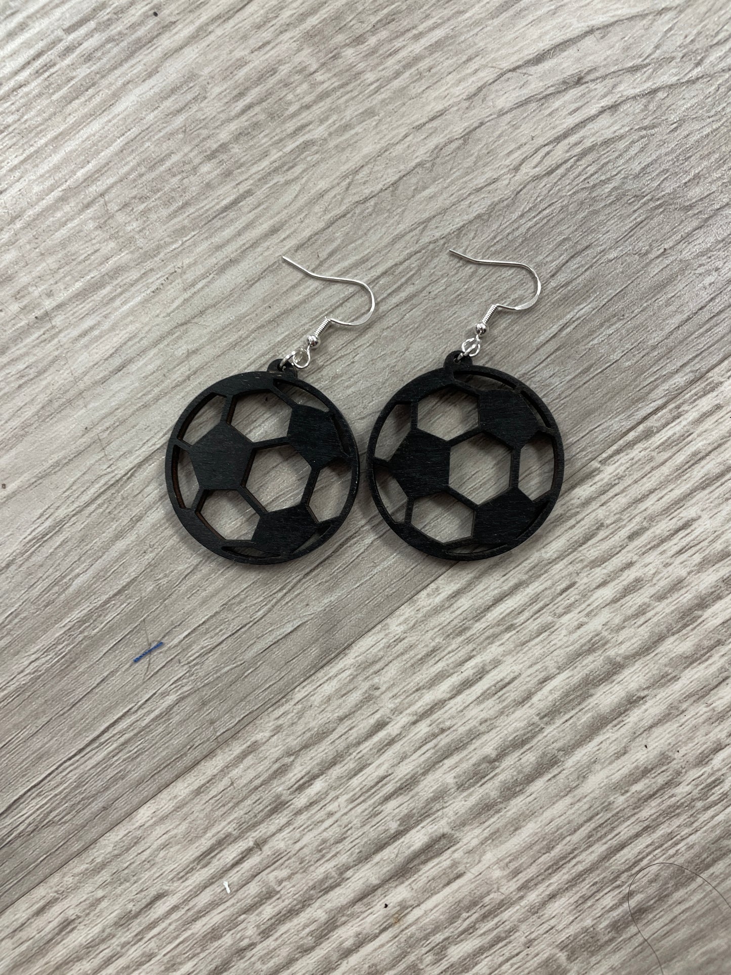 Soccer earrings