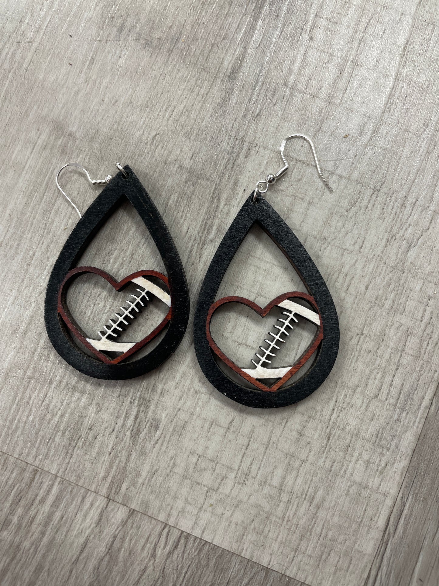 Football earrings