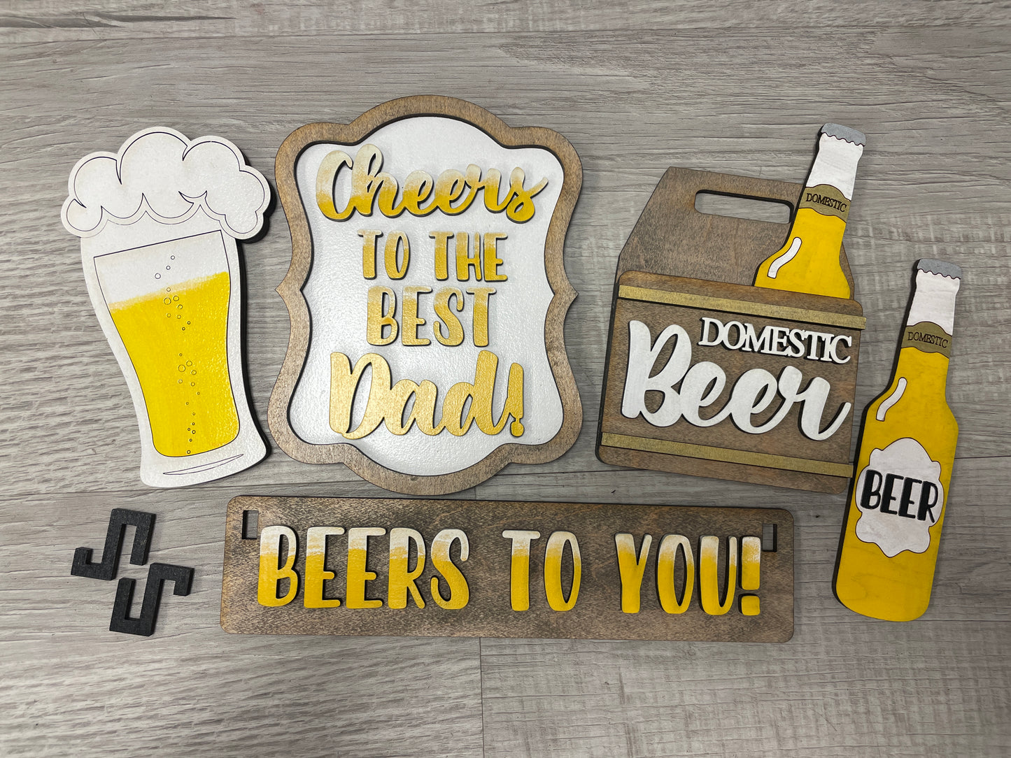 Cheers to you (beer) wagon/shelf interchangeable set