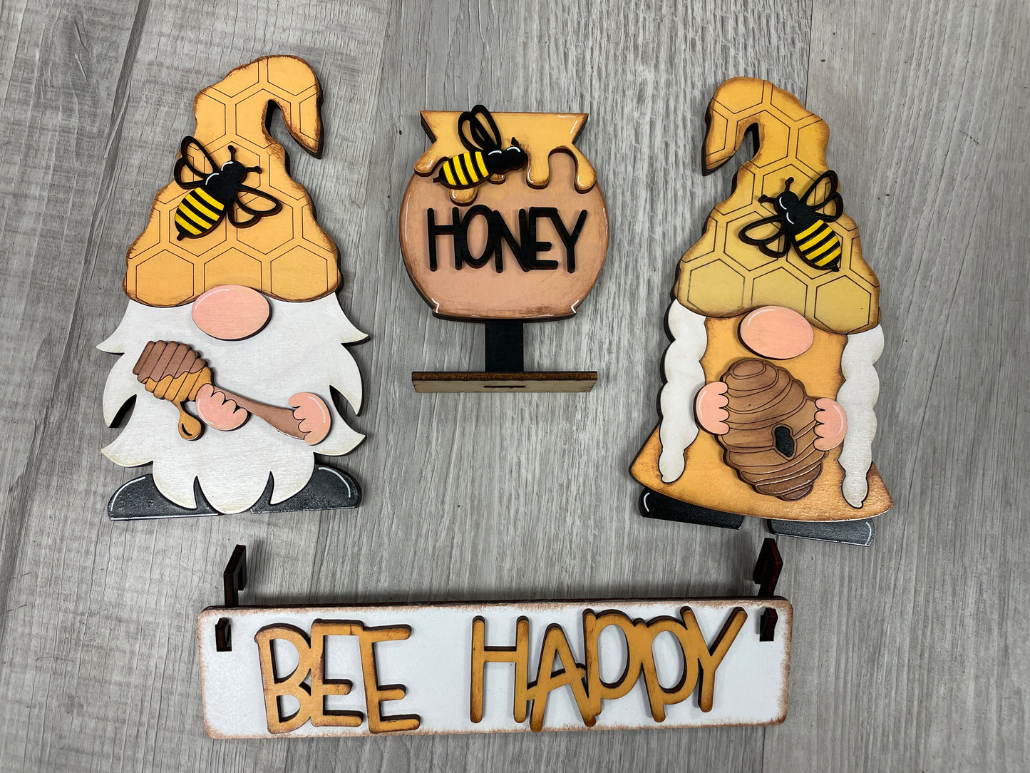 Bee happy wagon/shelf interchangeable set
