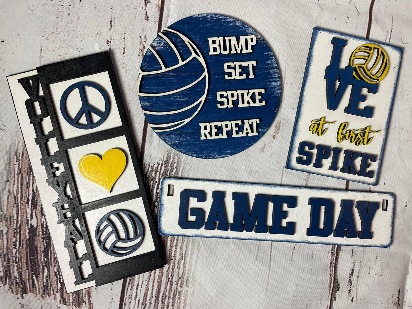 Game day volleyball wagon/shelf set