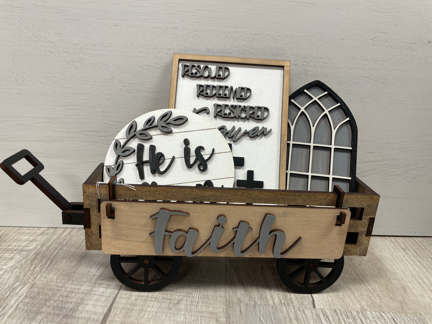 Faith interchangeable wagon/shelf set