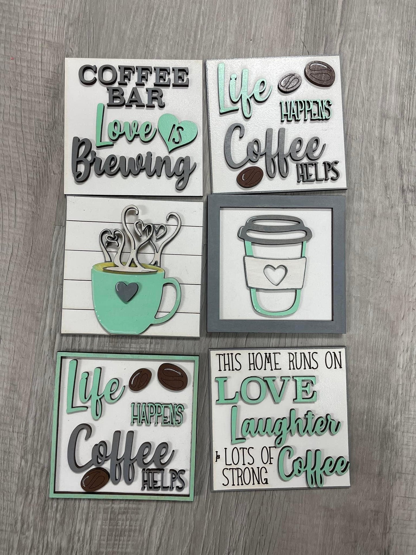 Coffee square inserts