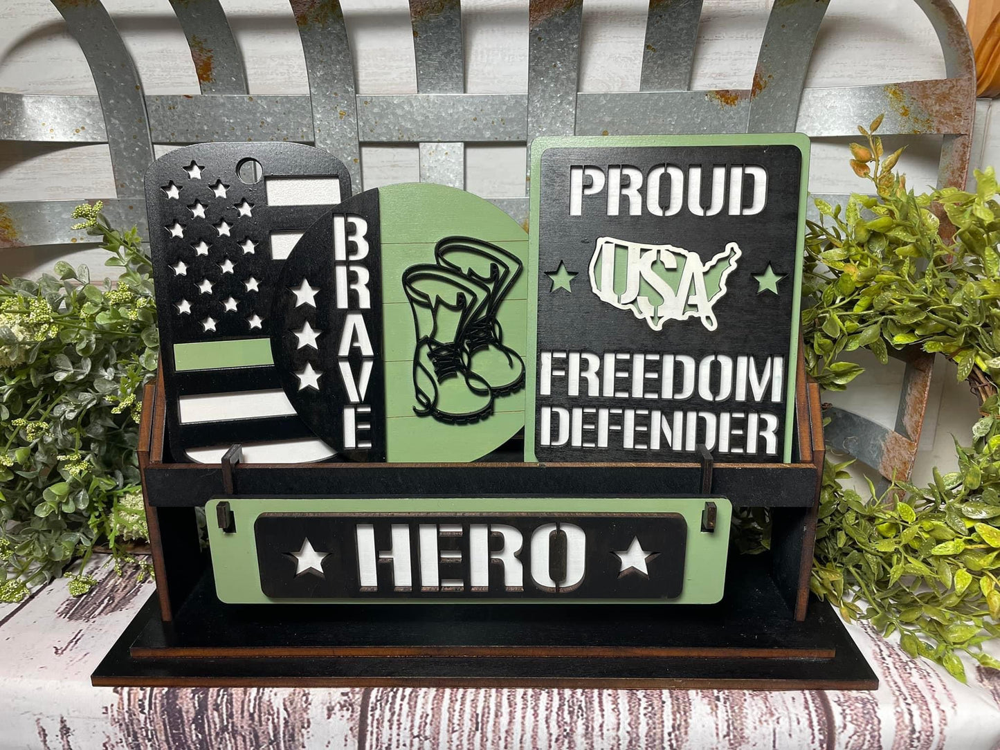 Our hero- soldier wagon/shelf set
