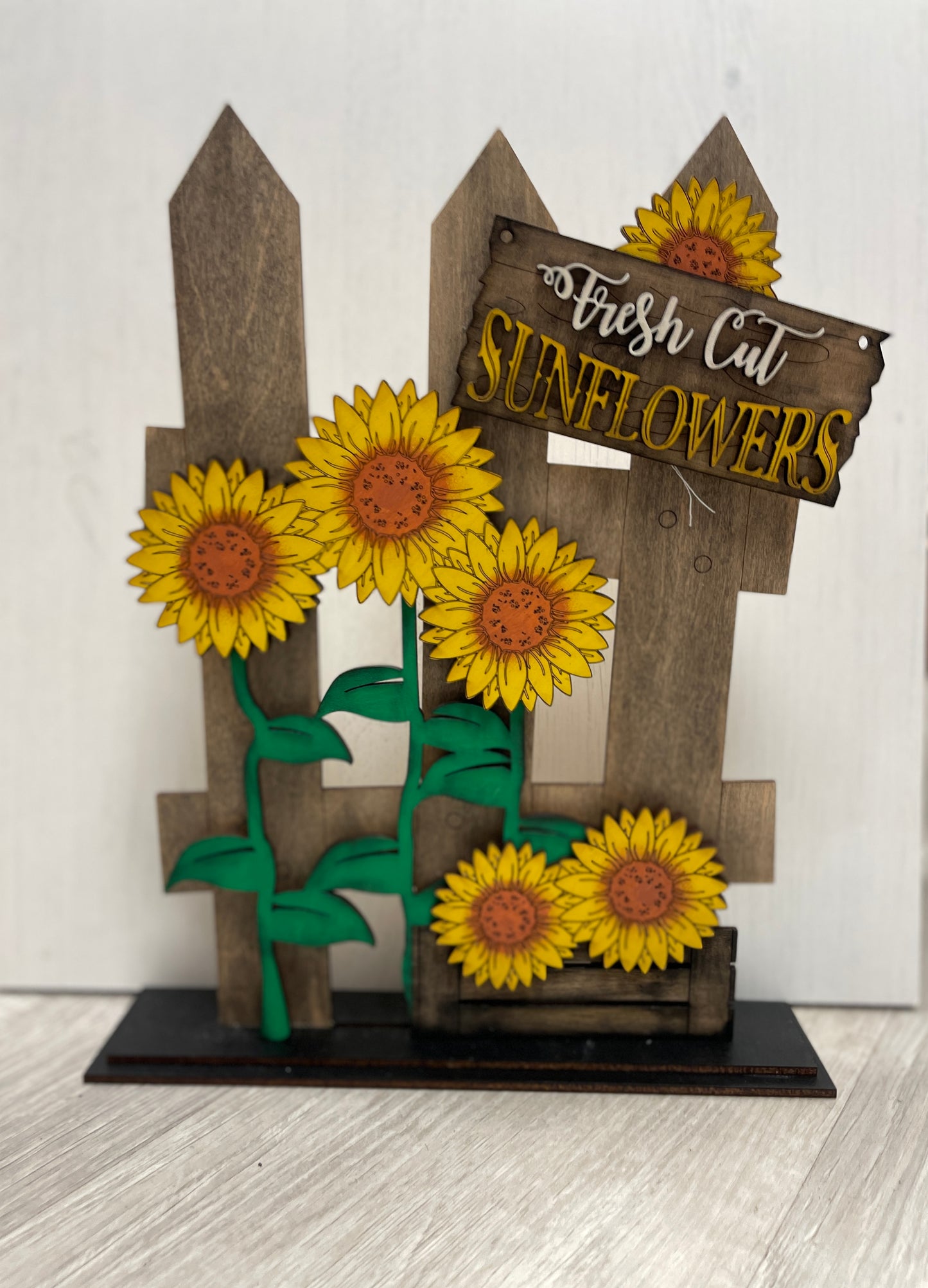 Interchangeable sunflower fence set