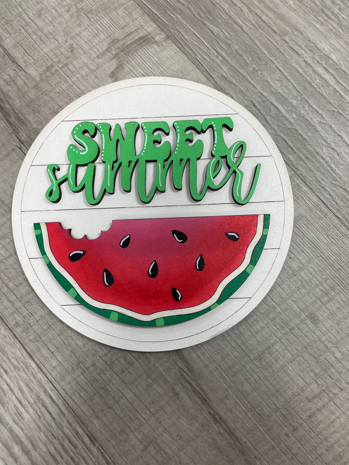 Sweet summer watermelon round interchangeable insert