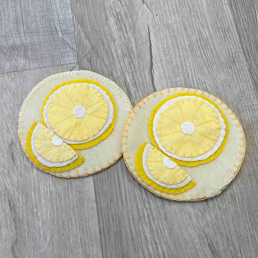 Lemon coasters