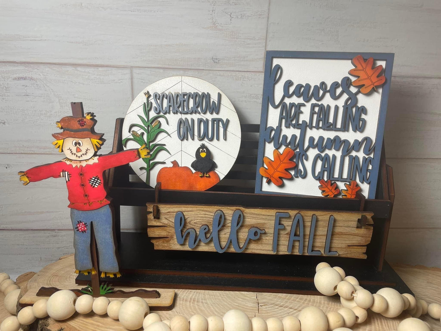 Hello fall wagon/shelf/crate set