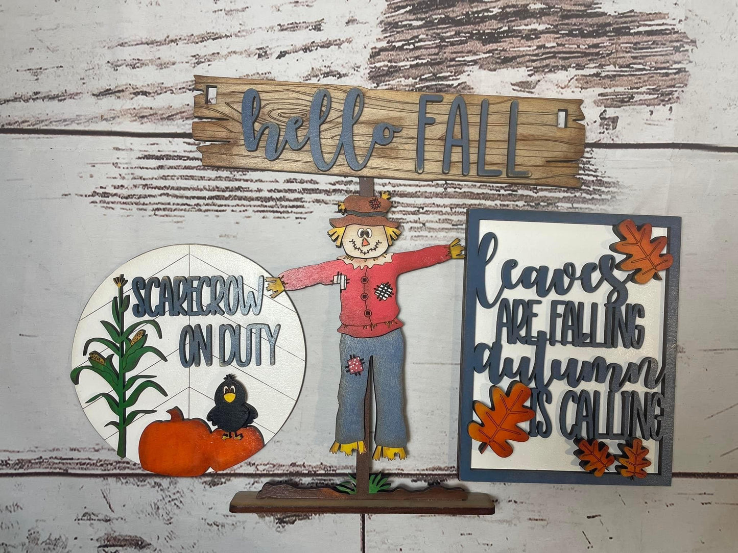 Hello fall wagon/shelf/crate set