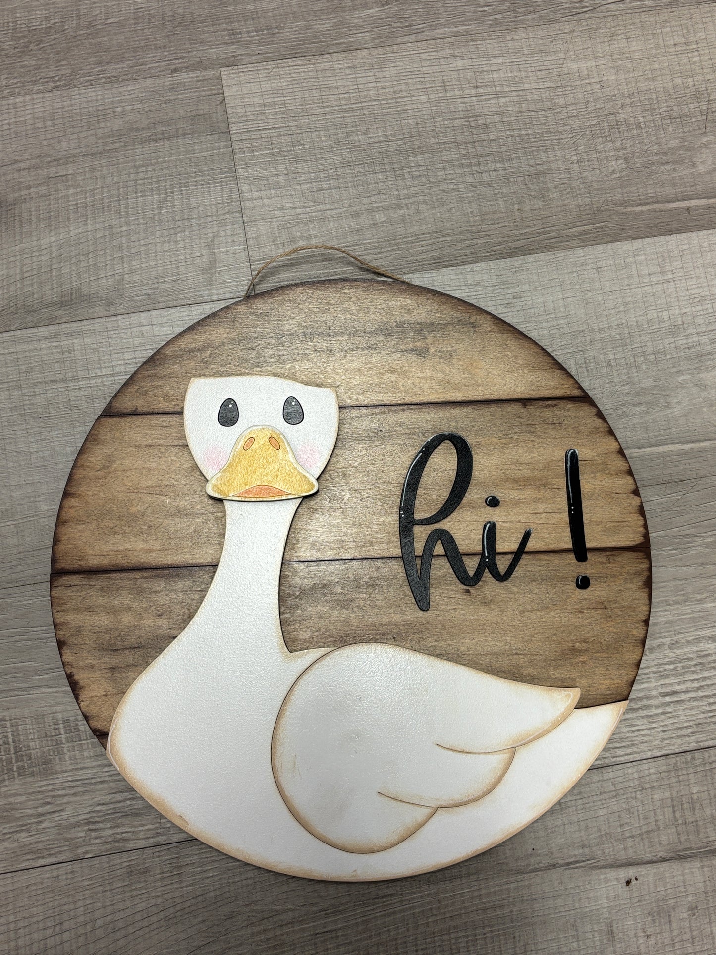 Goose door hanger - interchangeable hats