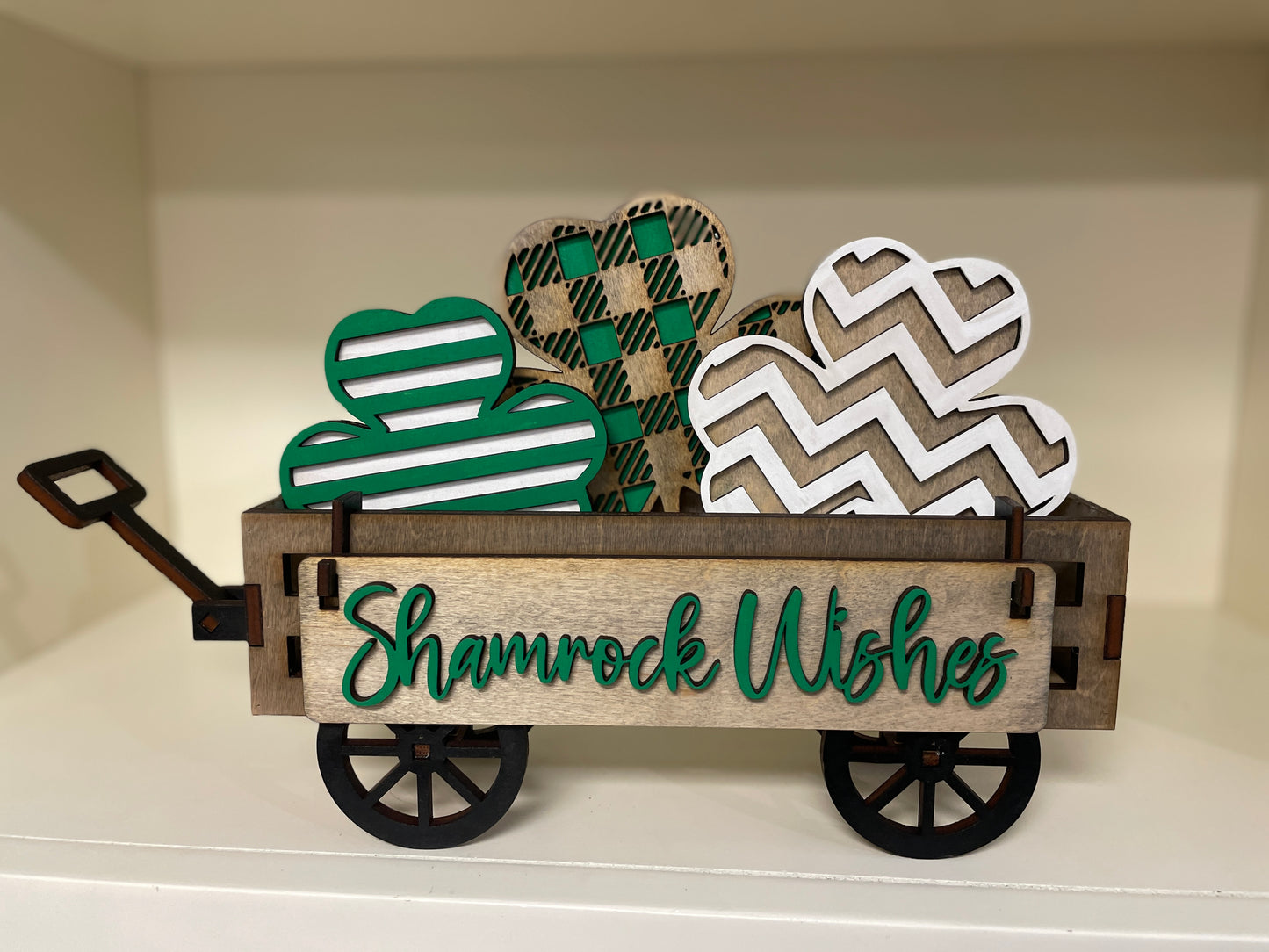 Wagon set w/Shamrocks