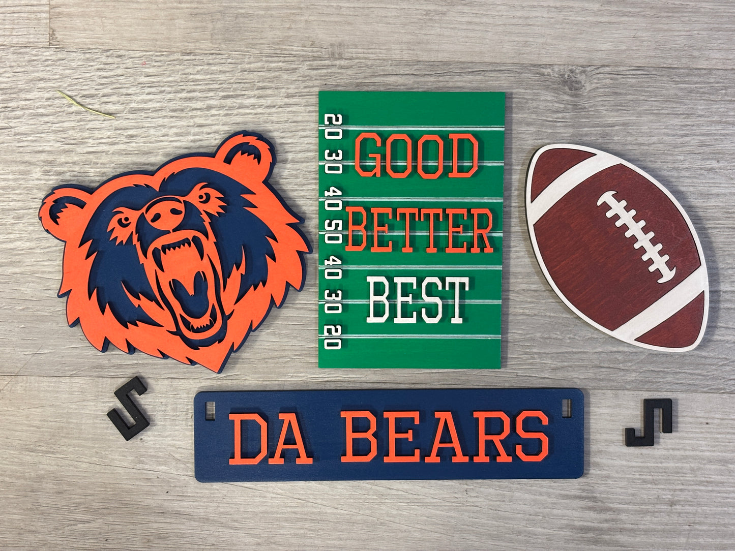 Bears- football wagon/shelf set