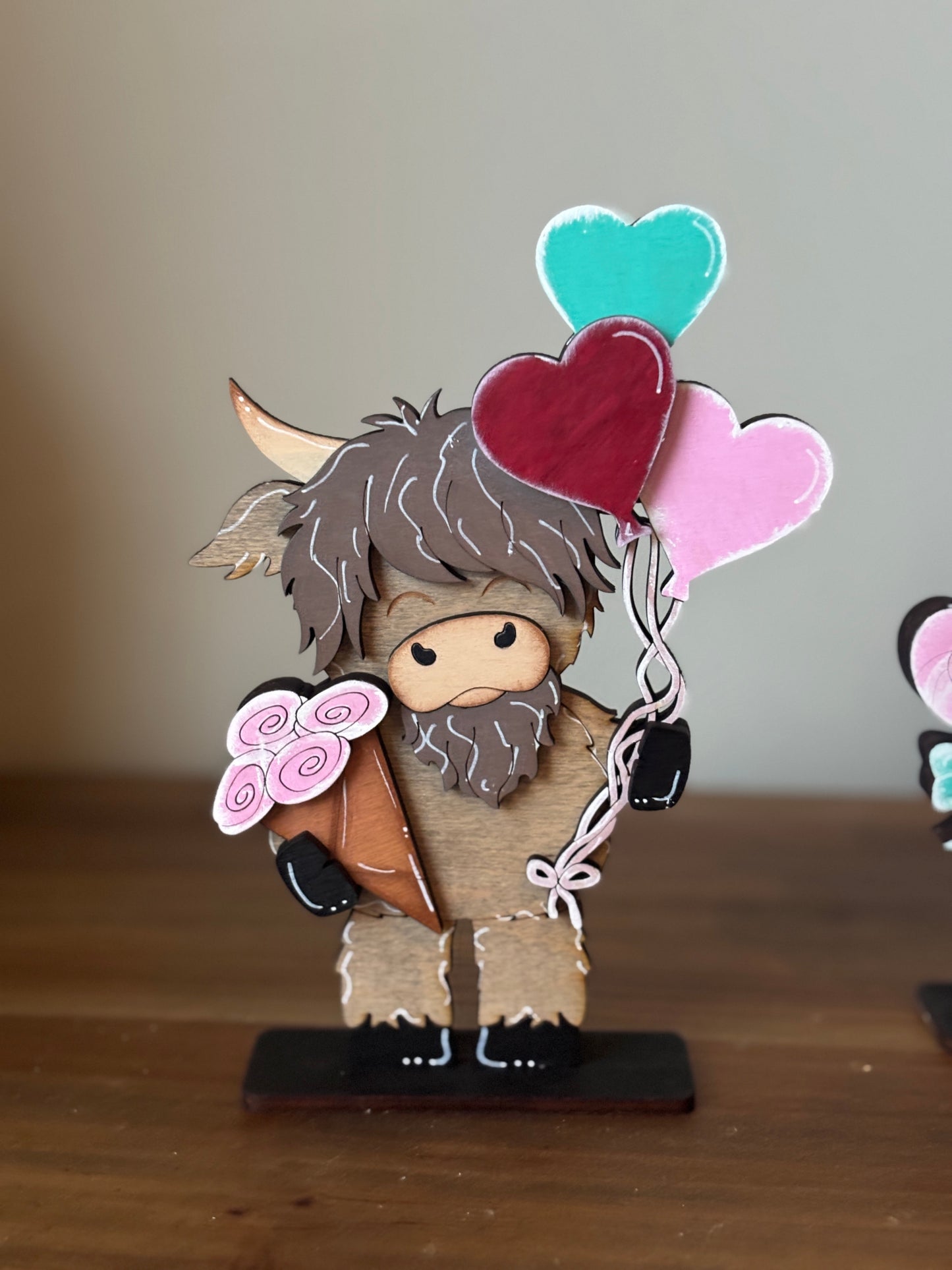 Mini standing highland cow- Valentine’s